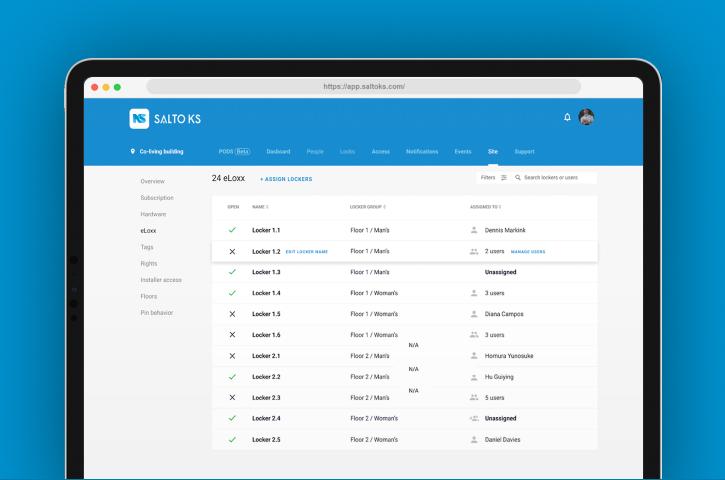 Salto KS Web App software